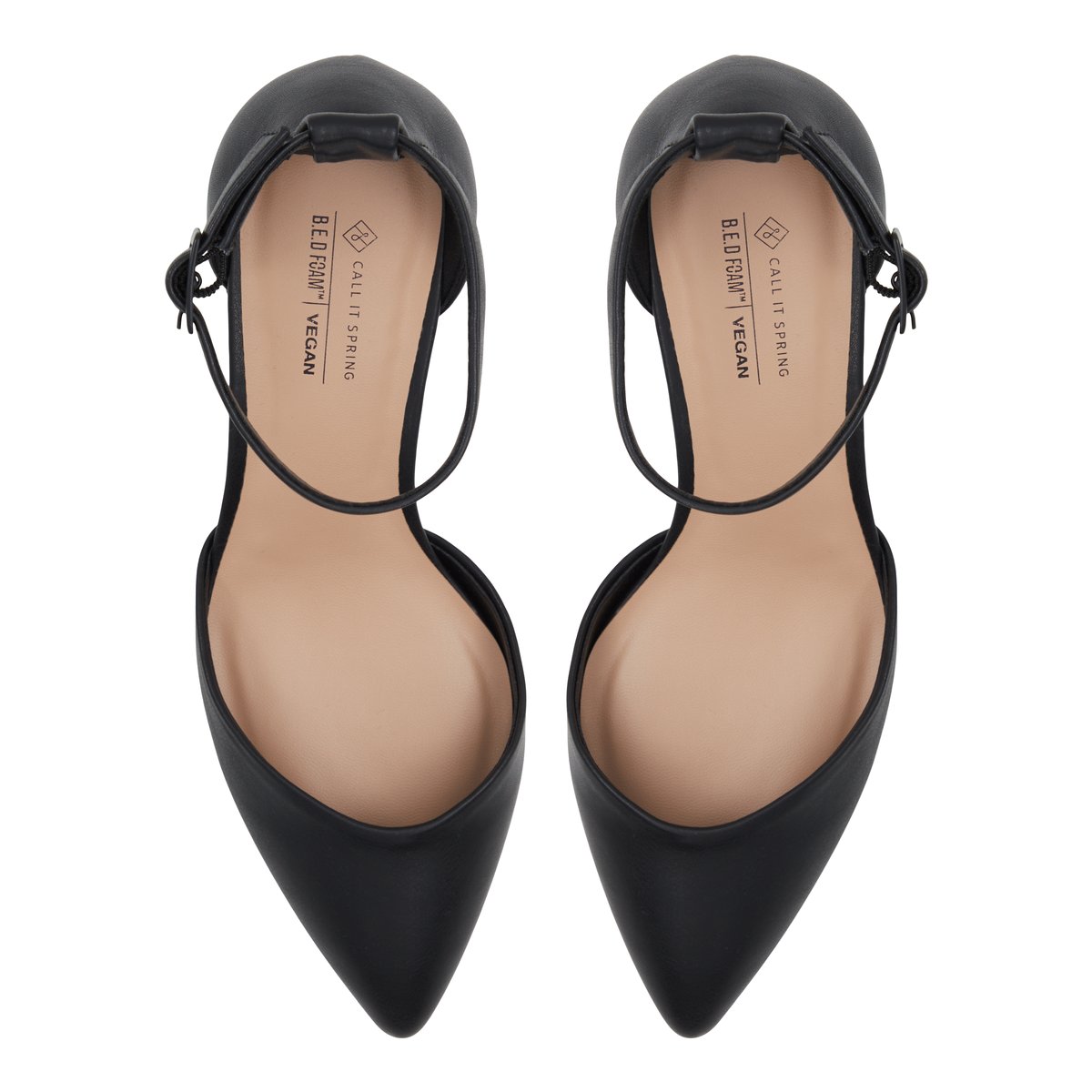 Daliaa Black Synthetic Smooth Women's Pumps
