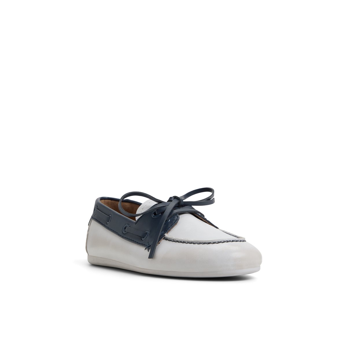 Shelly White/Navy Women's Loafers
