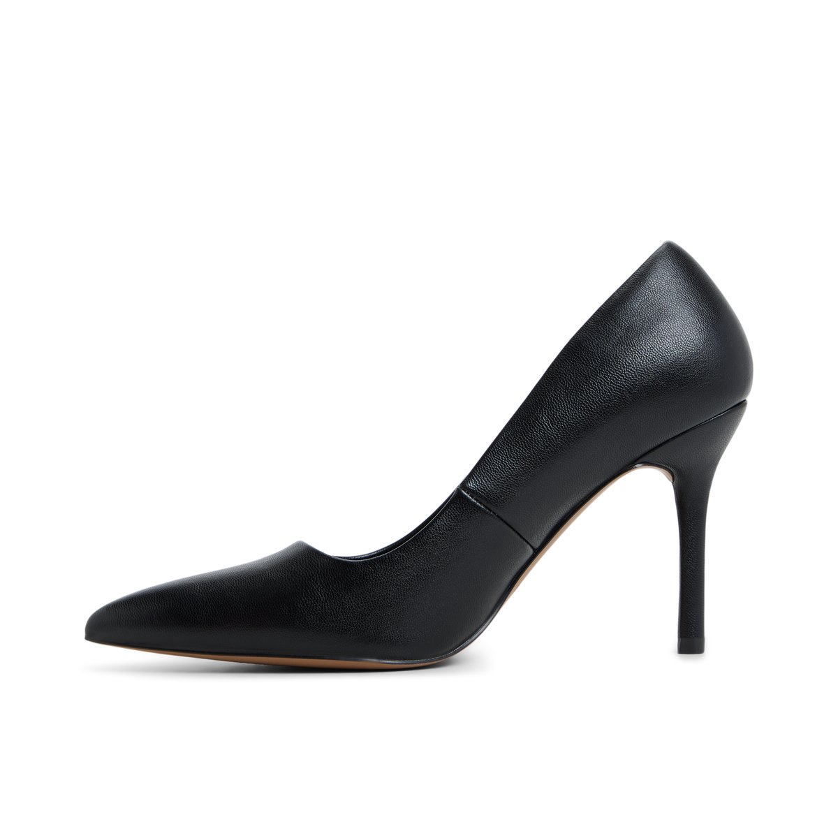 Leeona Black Synthetic Smooth Women's Pumps