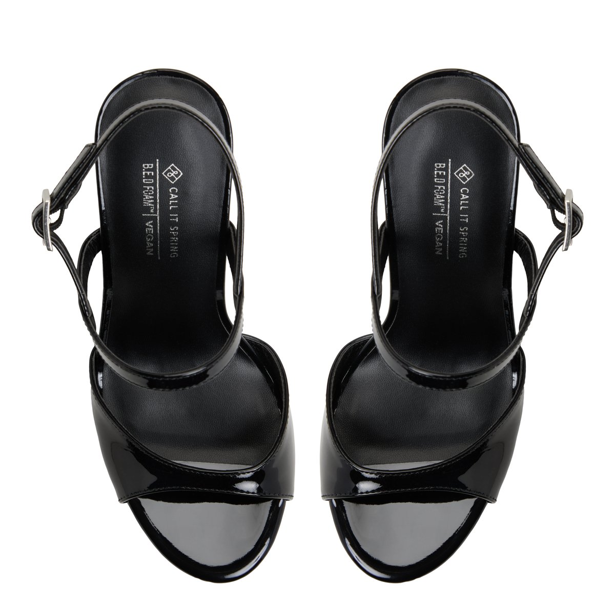 Fiercee Black Women's Platform Sandals