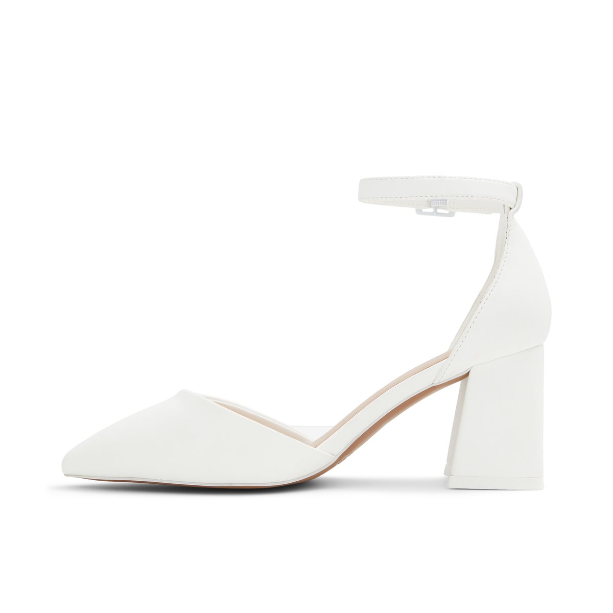Daliaa White Women's Block Heels