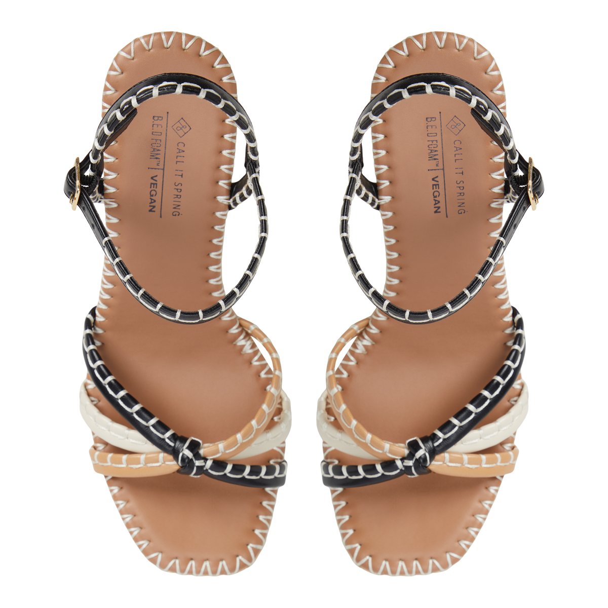 Kaelyn Black Multi Women's Wedges