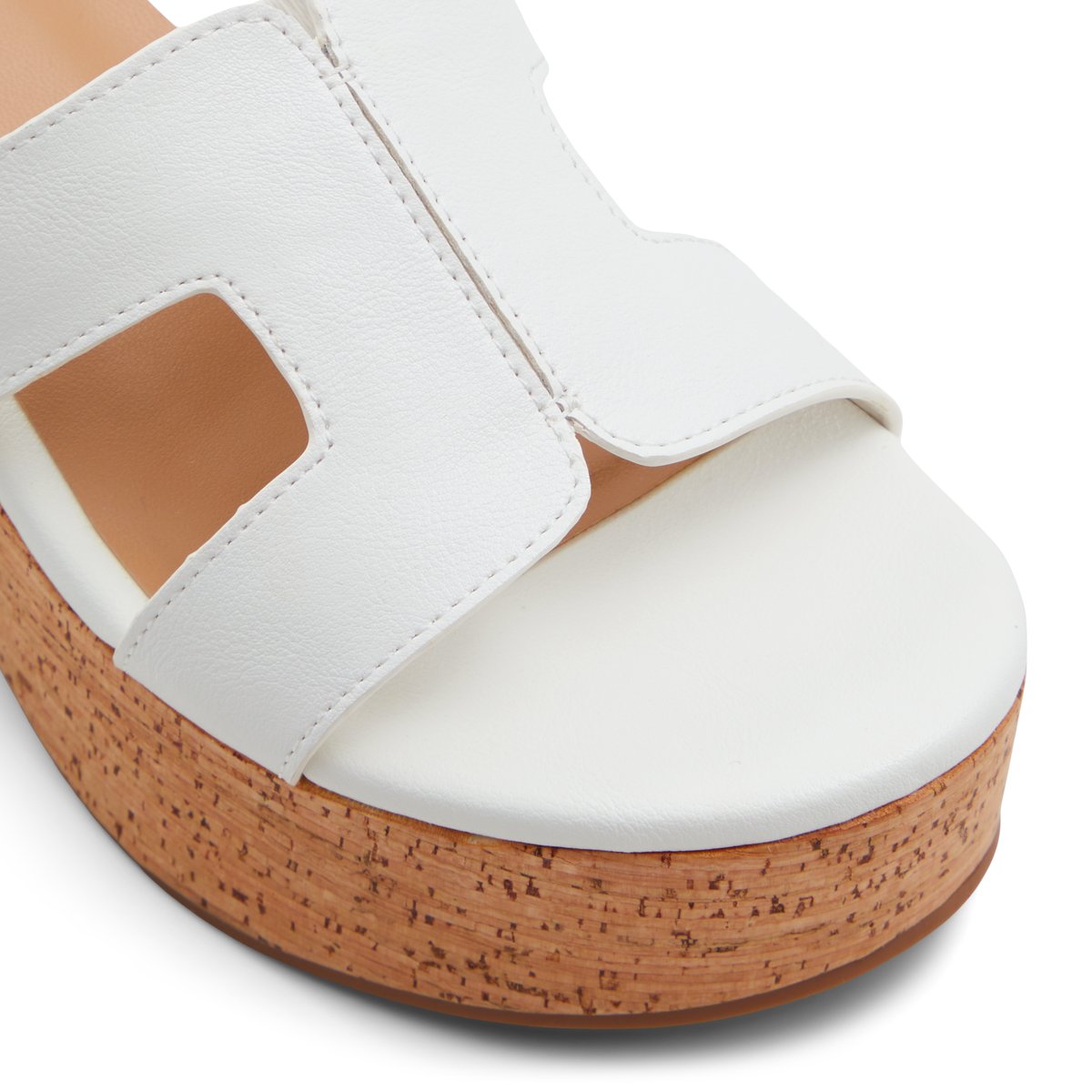 Halerria White Women's Platform Heels