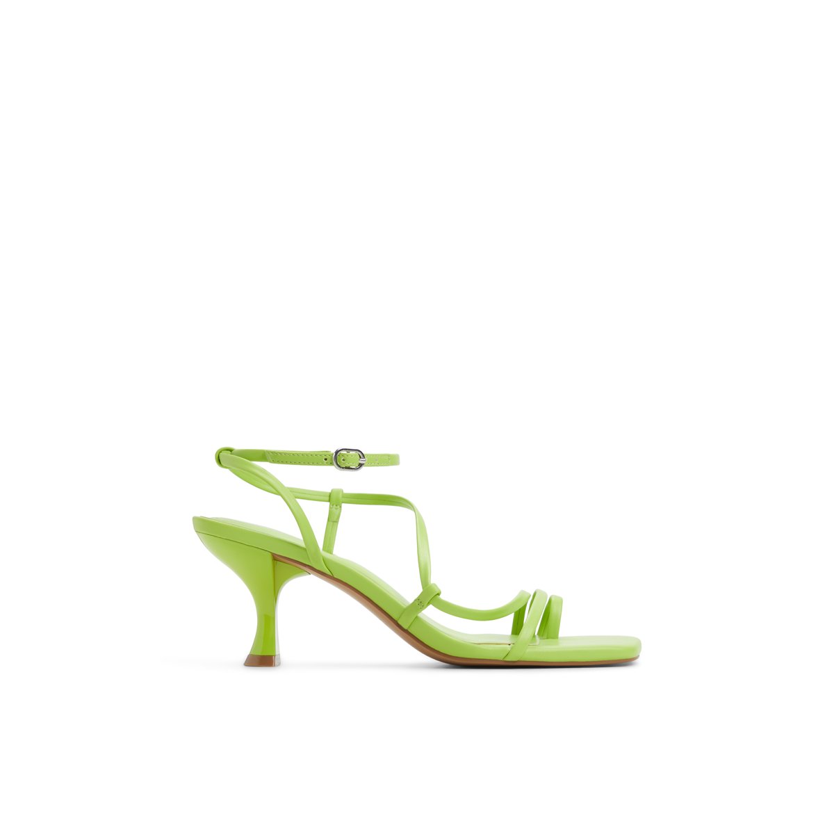 Auguust Bright Green Women's Lace Up Heels Sandals