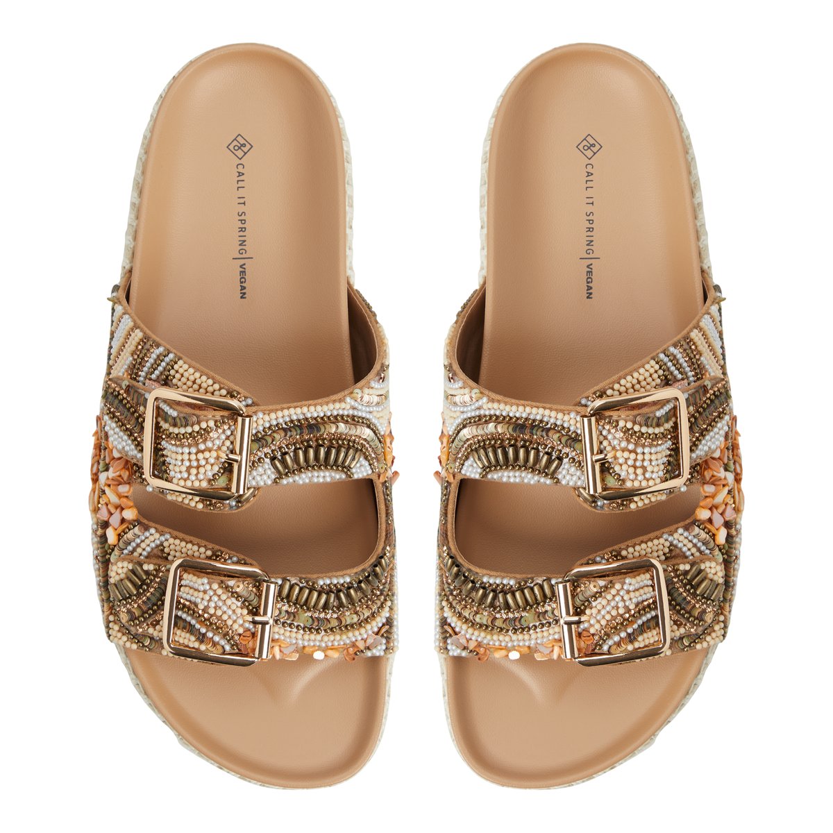 Juune Multicolor Women's Slides