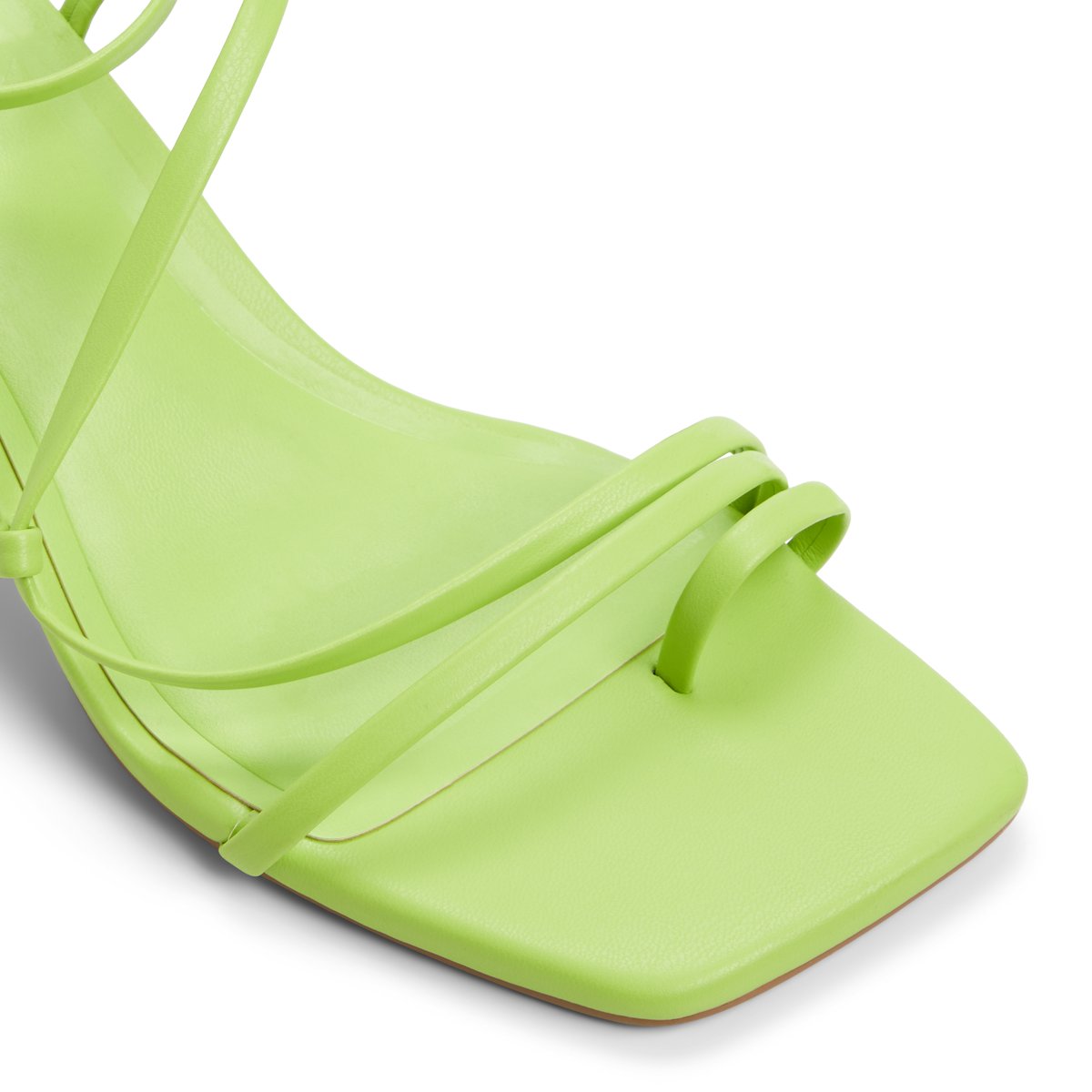 Auguust Bright Green Women's Lace Up Heels Sandals