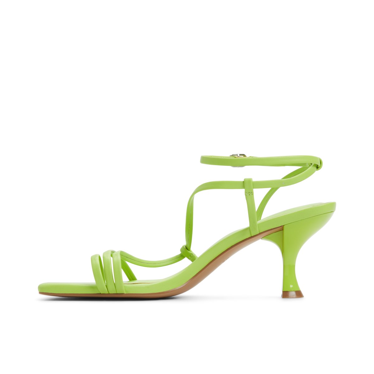 Auguust Bright Green Women's Lace Up Heels Sandals