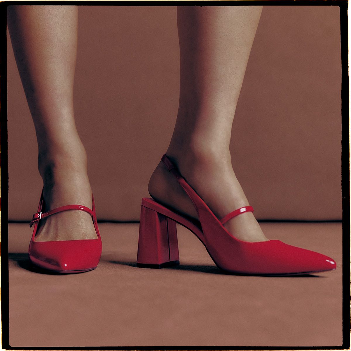 Coquettte Bright Red Women's Block Heels