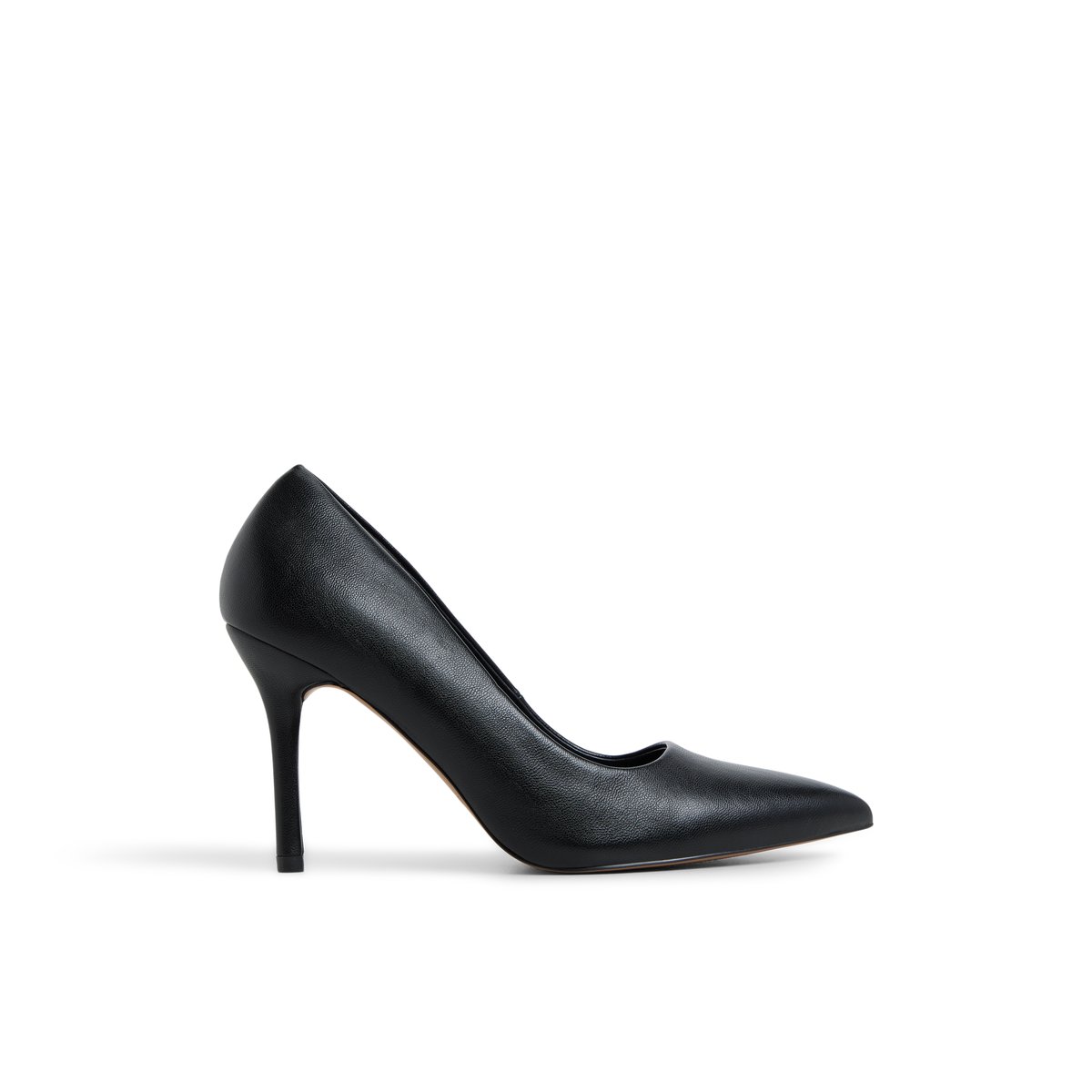 Leeona Black Synthetic Smooth Women's Pumps