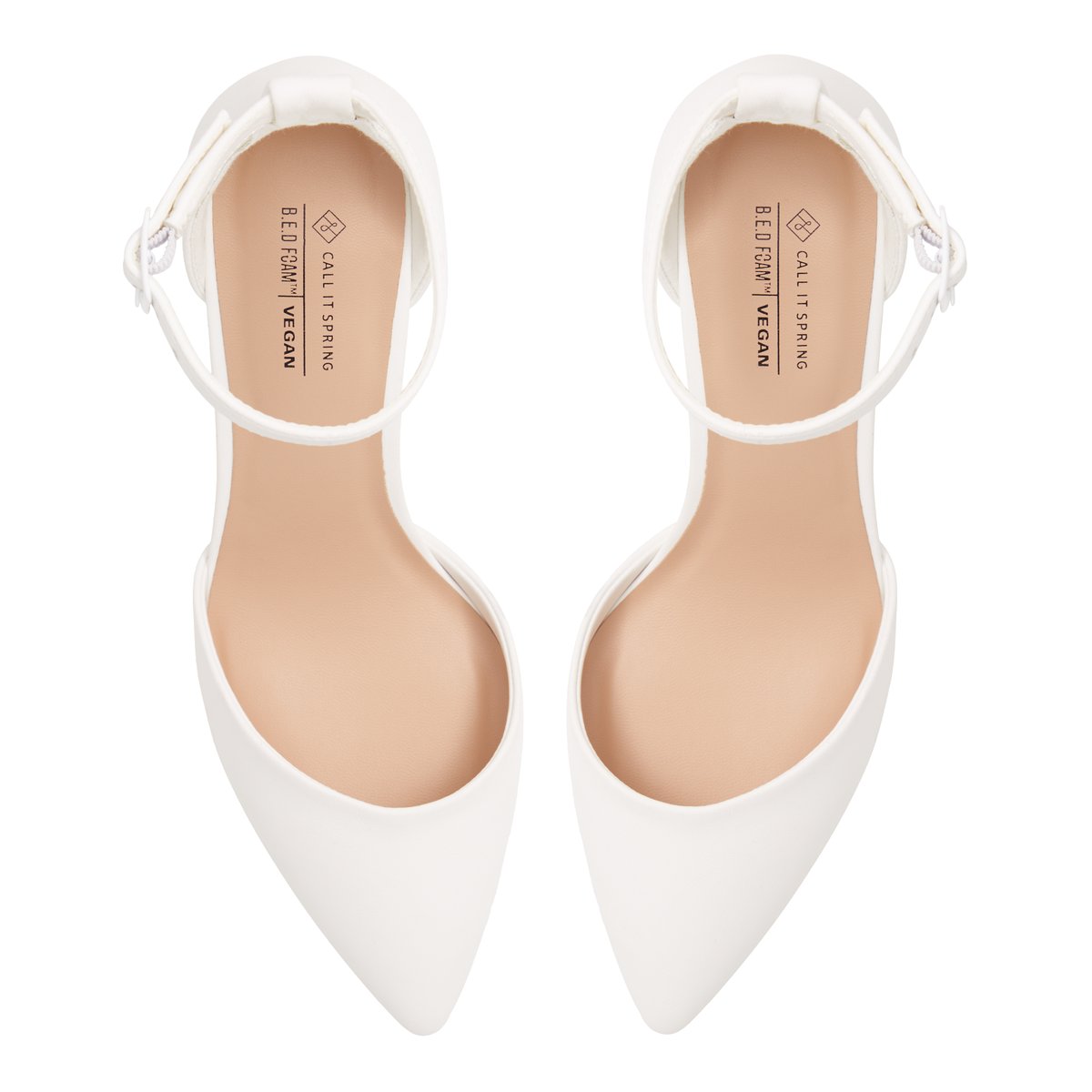 Daliaa White Women's Block Heels