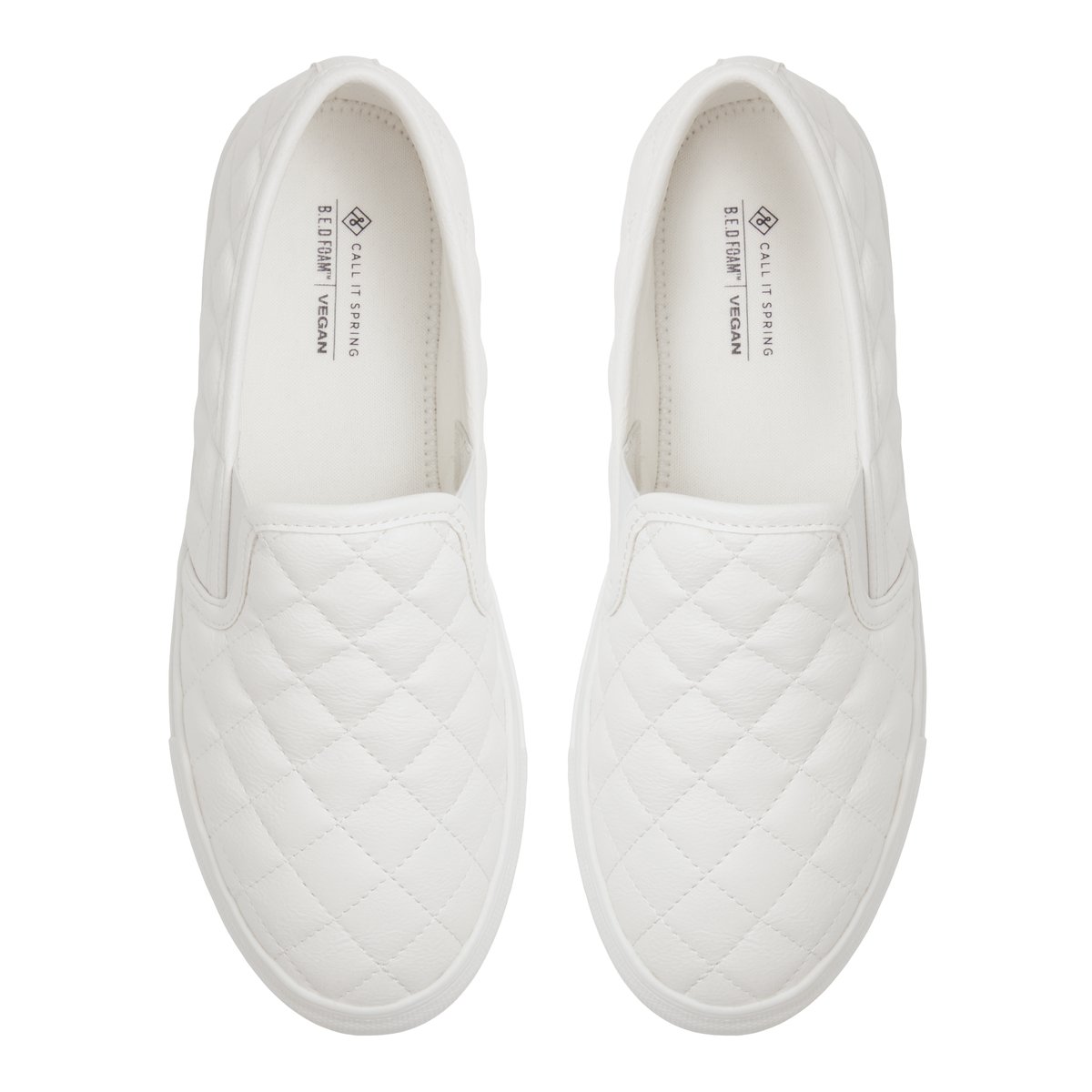 Iggyy White Women's Slip On Sneakers