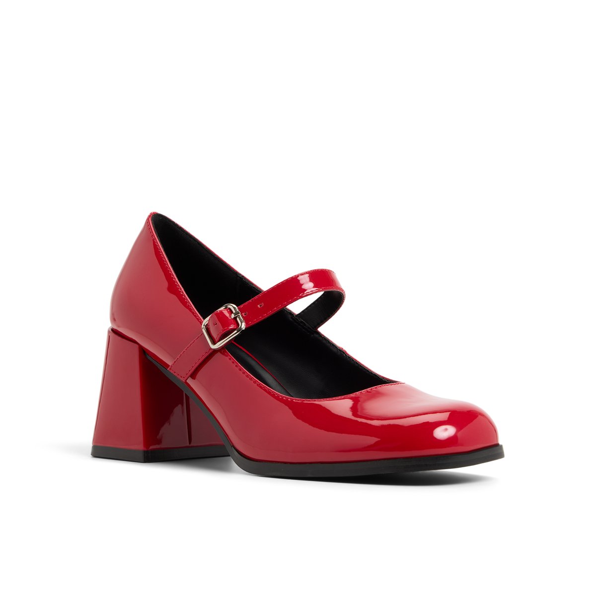 Addele Bright Red Women's Block Heels