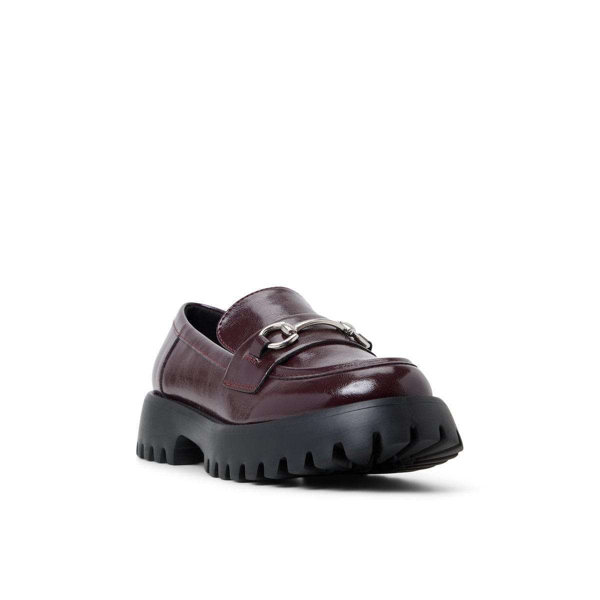 Cluelesss Bordo Synthetic Shiny Women's Loafers