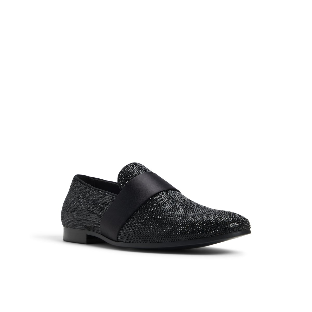Dorion Black Synthetic Heavy Pebble Men's Loafers