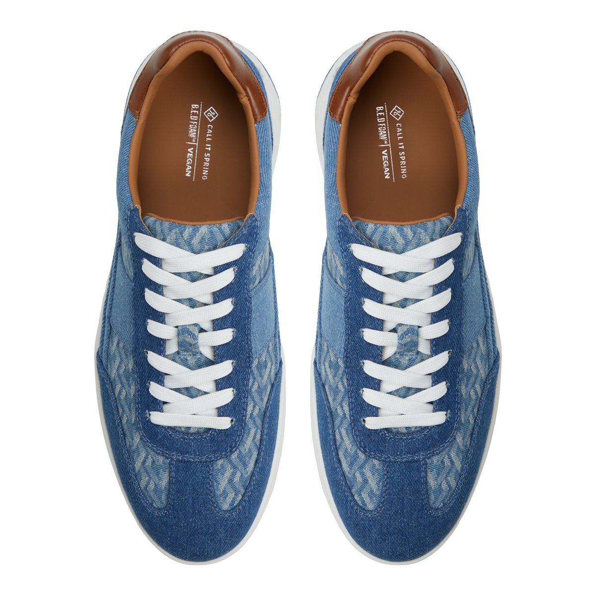 Darwen Denim Men's High Top Sneakers