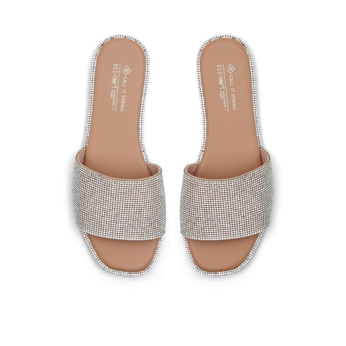 Shimmerr Silver Women's Slides