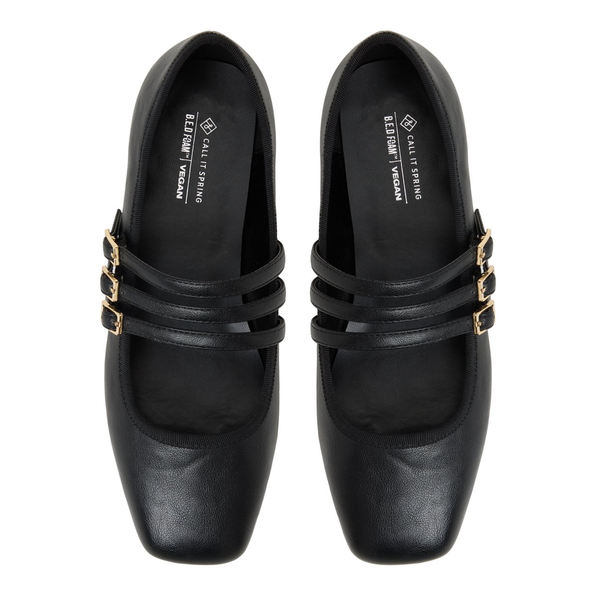 Kamelie Open Black Women's Ballerinas