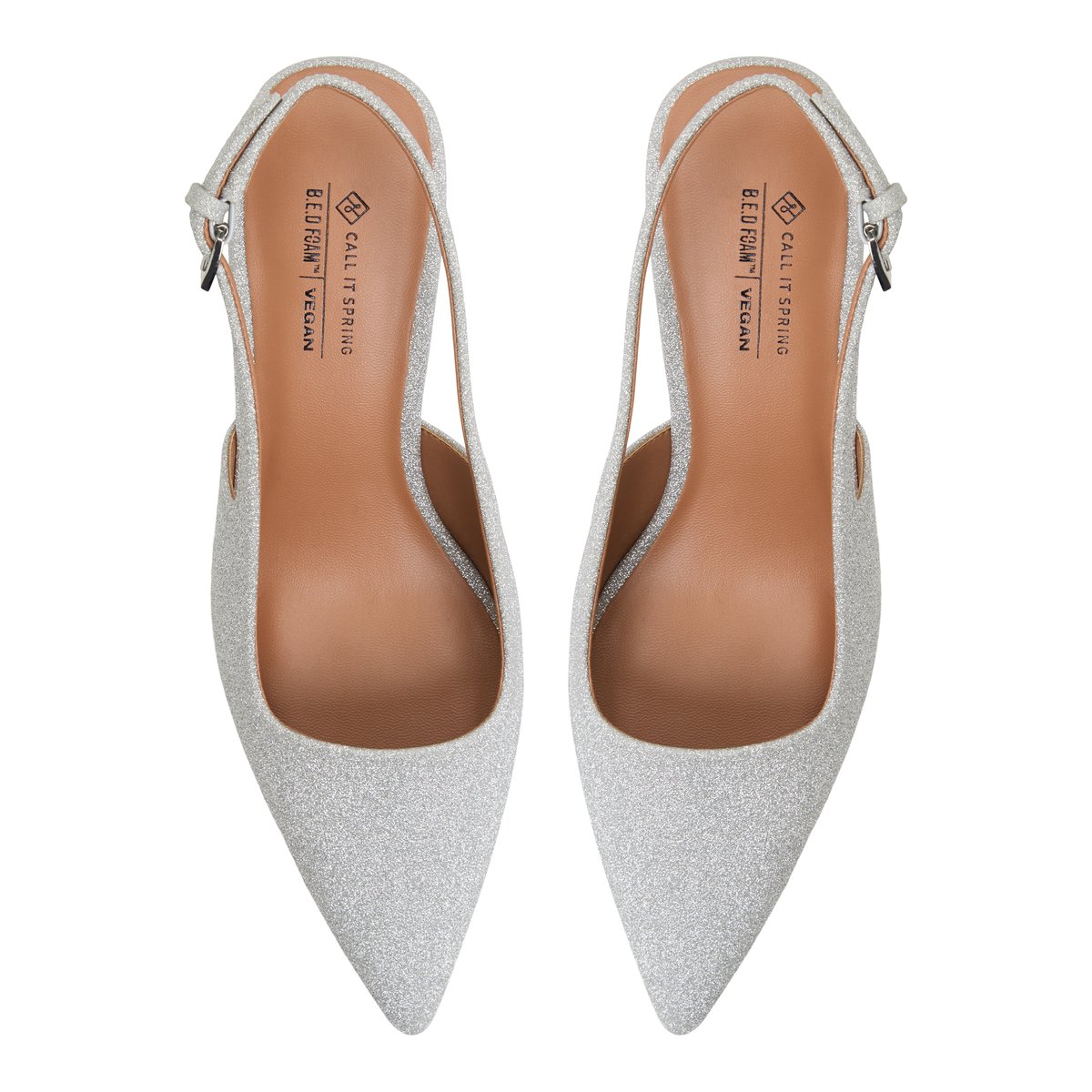 Opaal Silver Women's Kitten heels