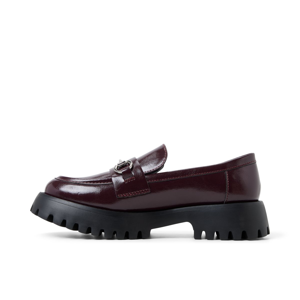 Cluelesss Bordo Synthetic Shiny Women's Loafers