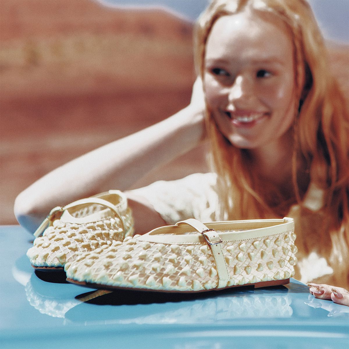 Maiya Light Yellow Women's Ballerinas