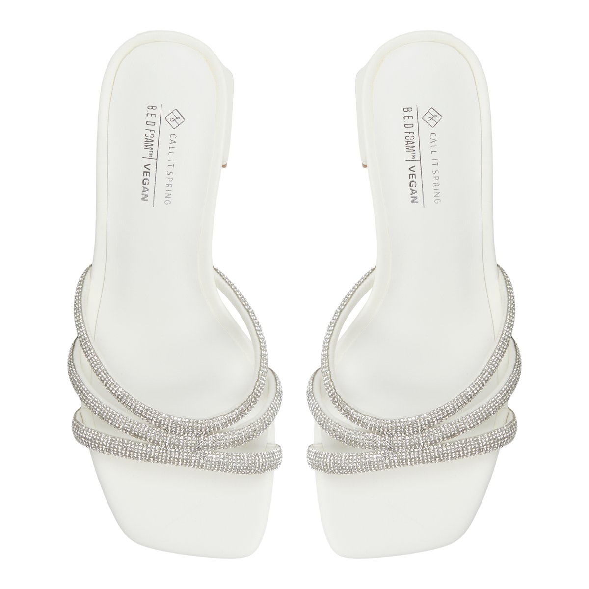 Crown White Overflow Women's Heeled mules