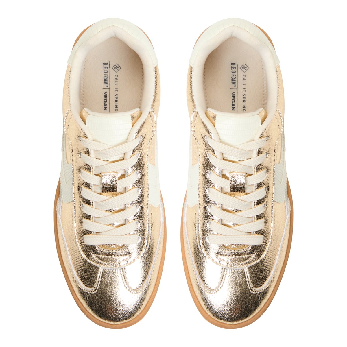 Salome Gold Women's Retro Sneakers