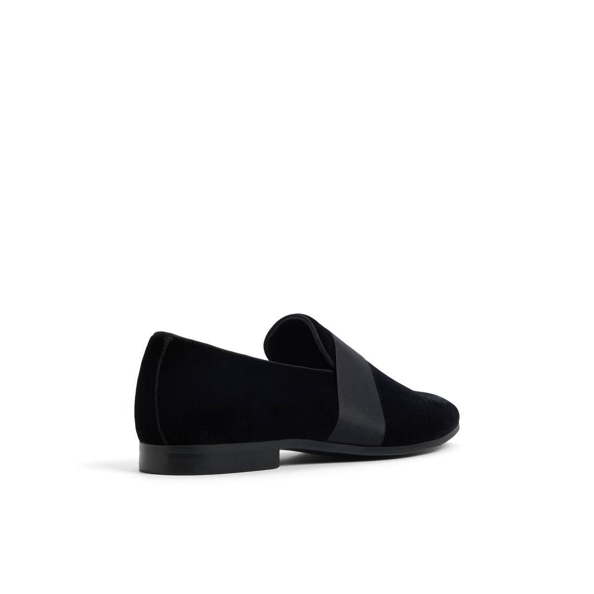 Dorion Black Synthetic Velvet Men's Loafers