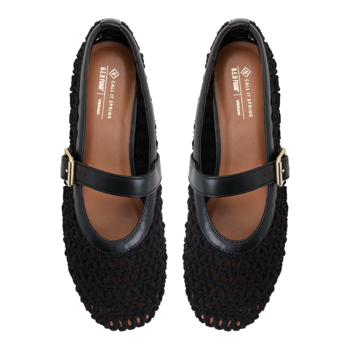 Maev Open Black Women's Ballerinas