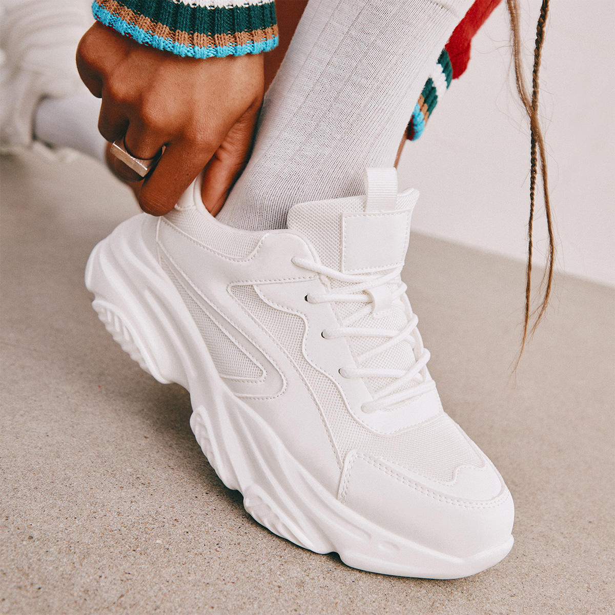 Refresh White Women's White Sneakers