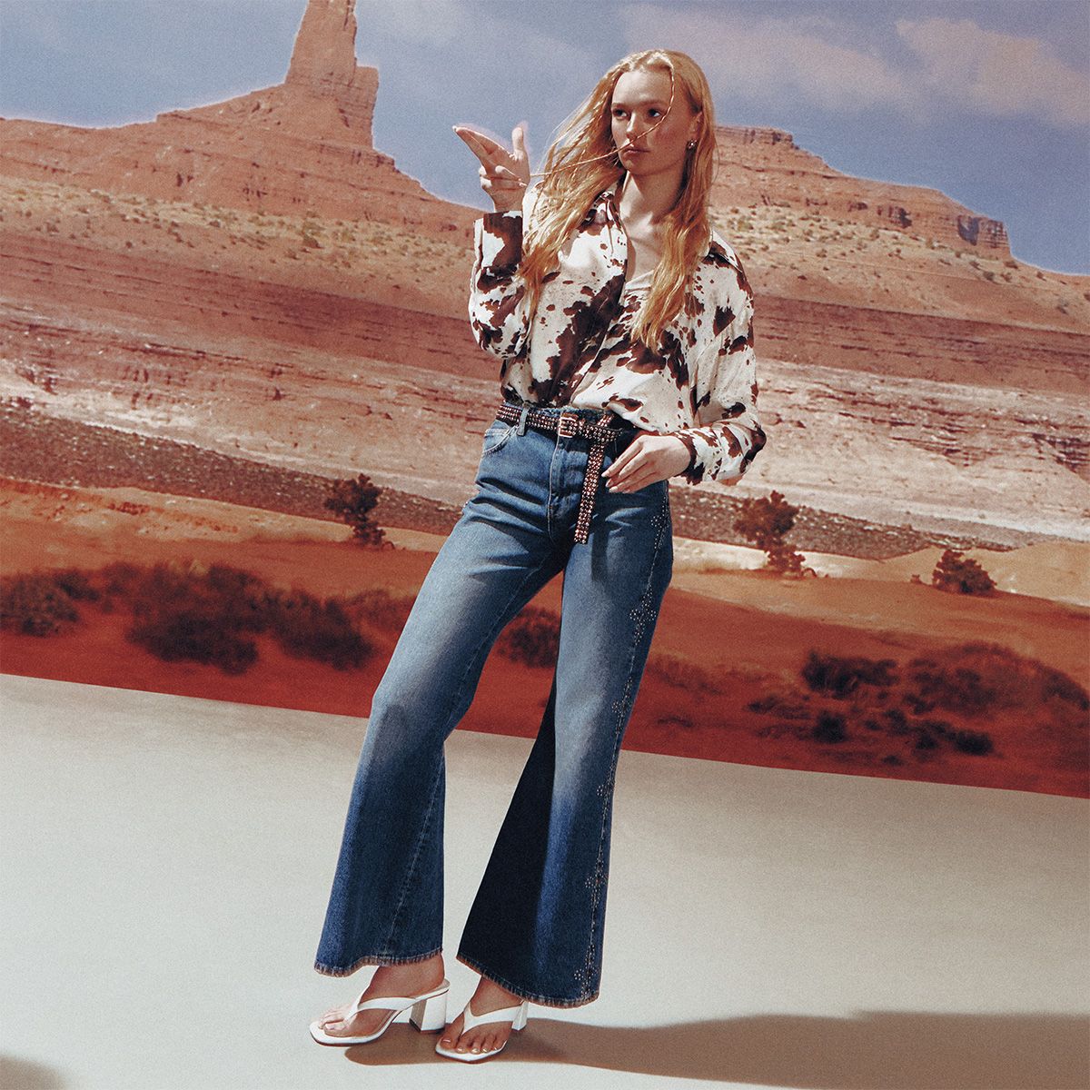 Calii White Women's Open-toe