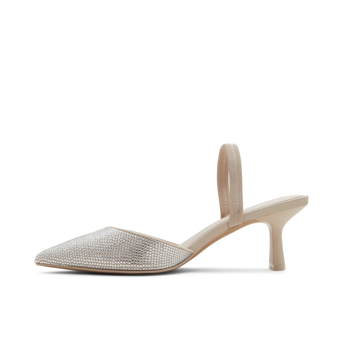 Zaydan Other Beige Textile Shiny Women's Kitten heels