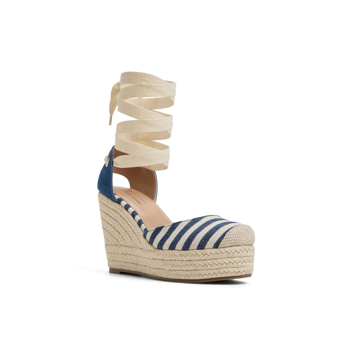 Goldiie Navy Women's Wedges