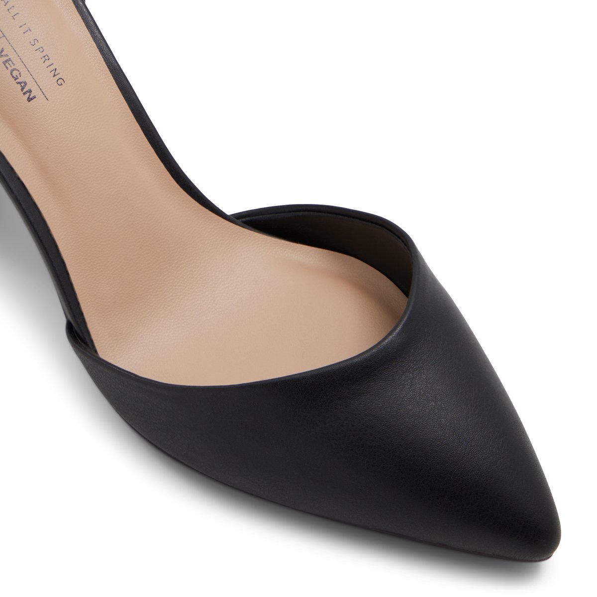 Daliaa Black Synthetic Smooth Women's Pumps