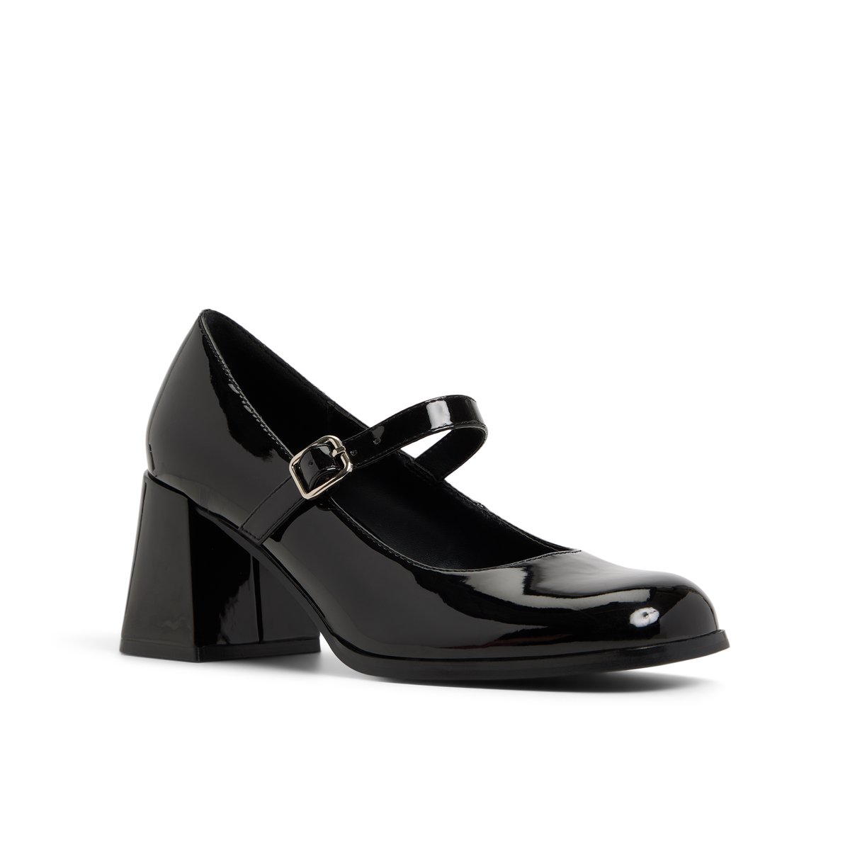 Addele Open Black Women's Block Heels
