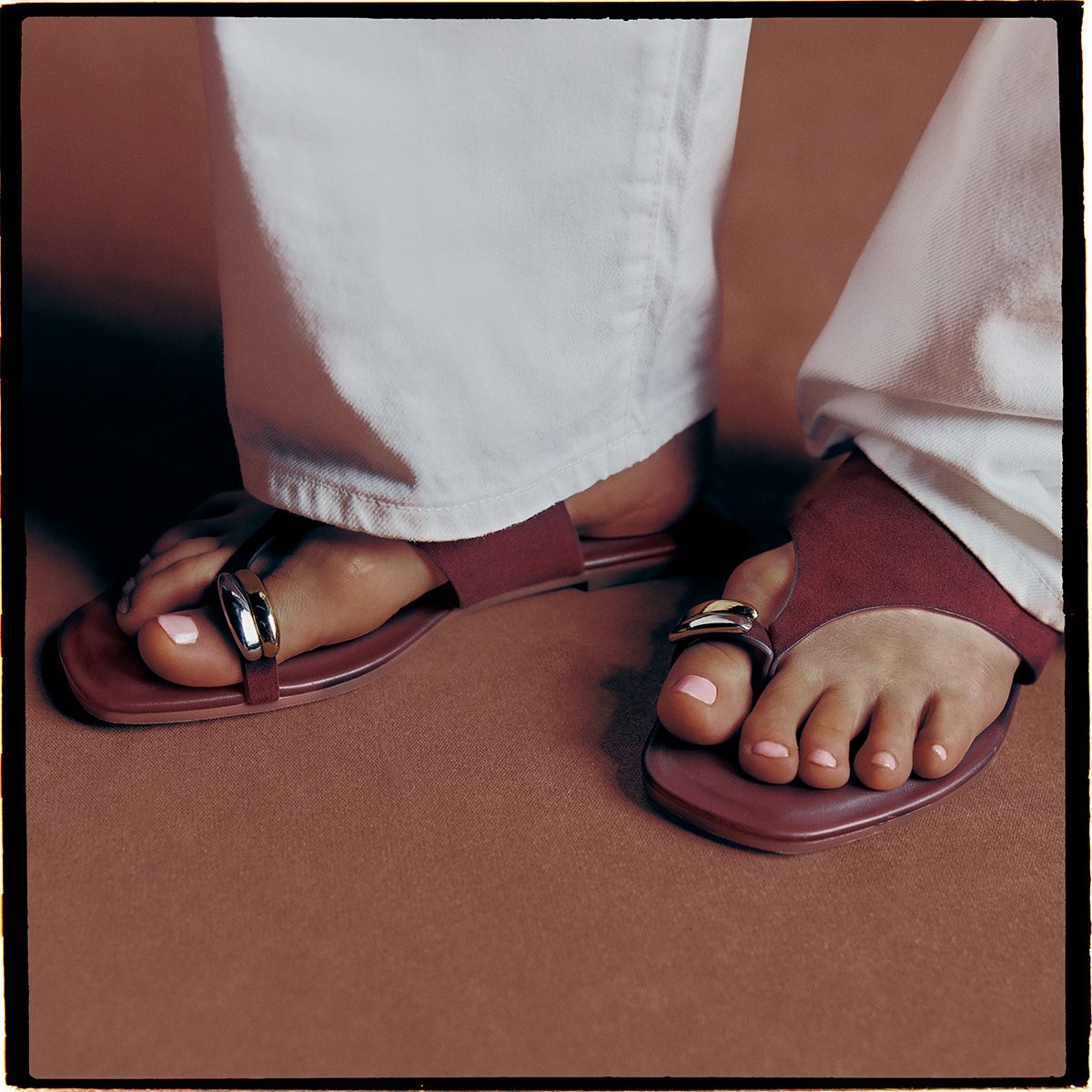 Rachylle Dark Brown Women's Slides