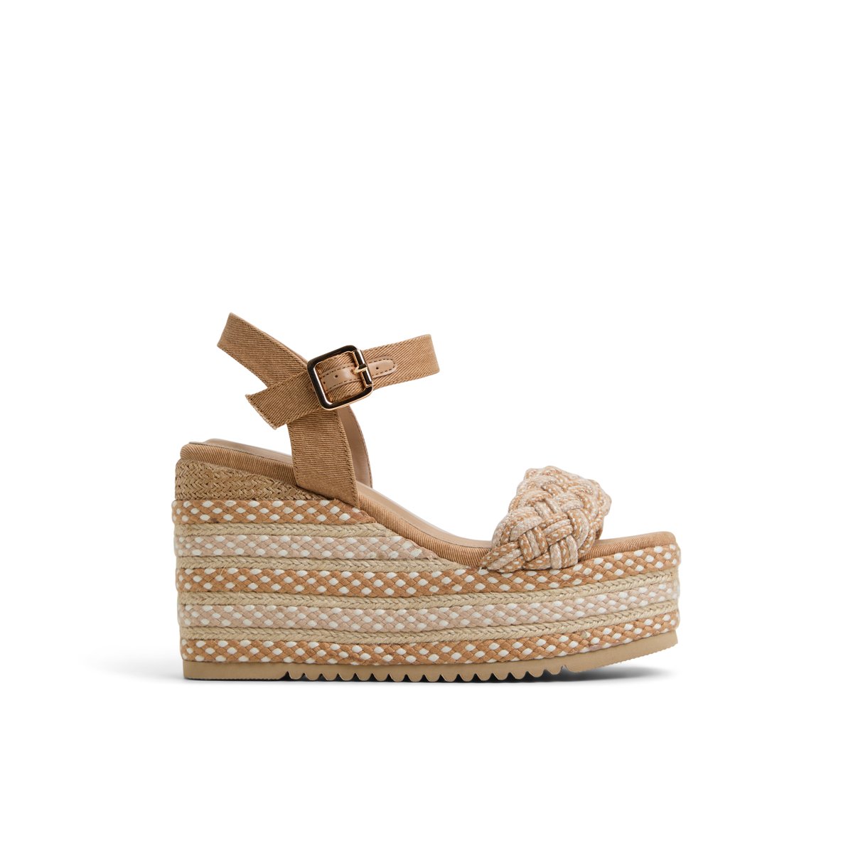 Moaana Dark Beige Women's Wedges