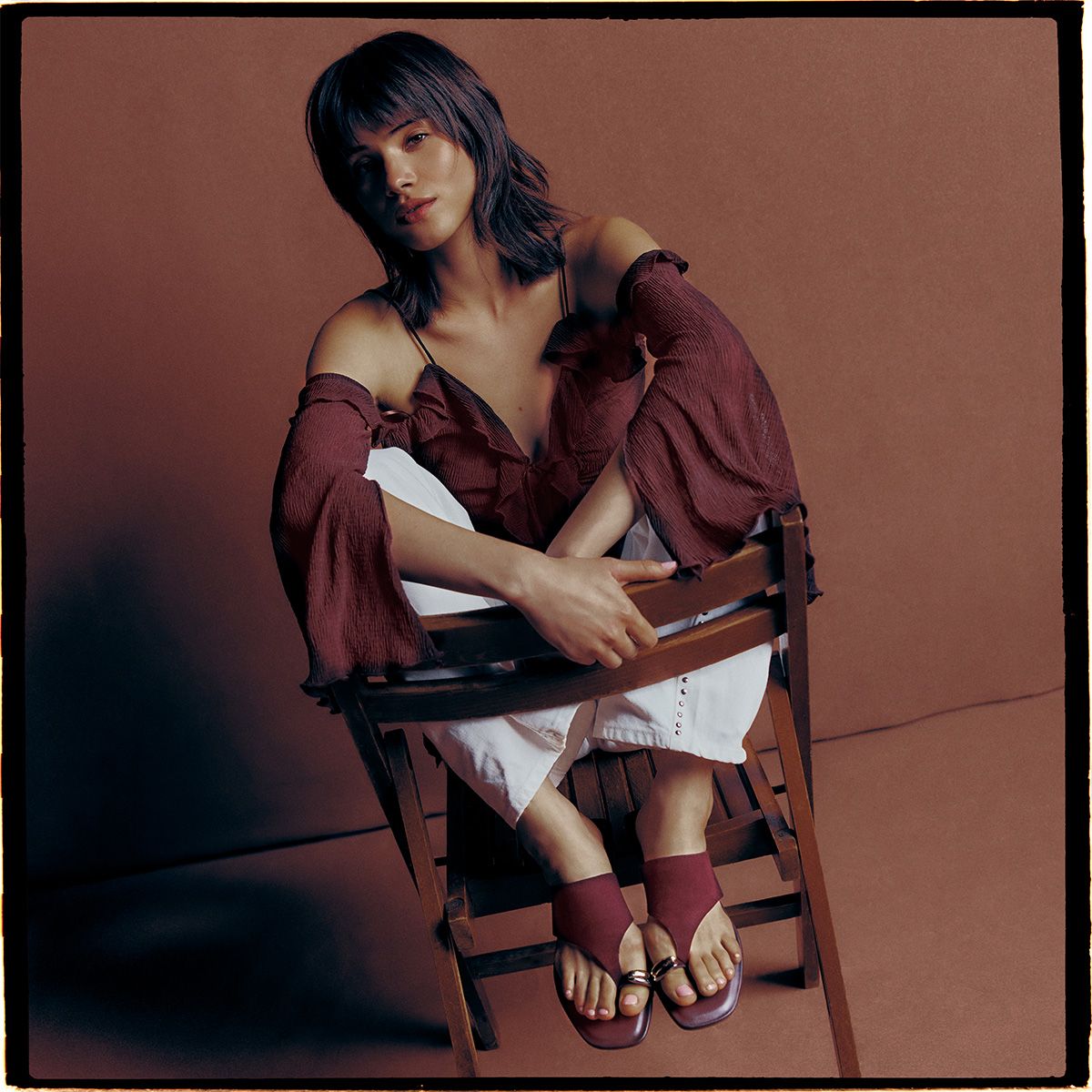 Rachylle Dark Brown Women's Slides