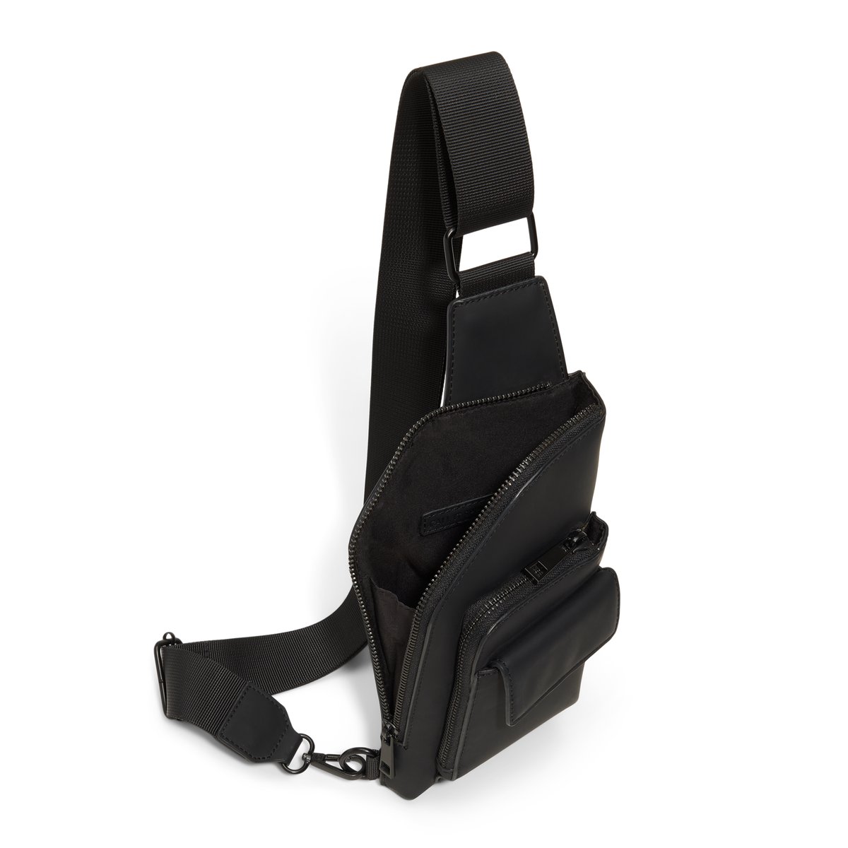 Capitol Black Synthetic Smooth Men's Bags