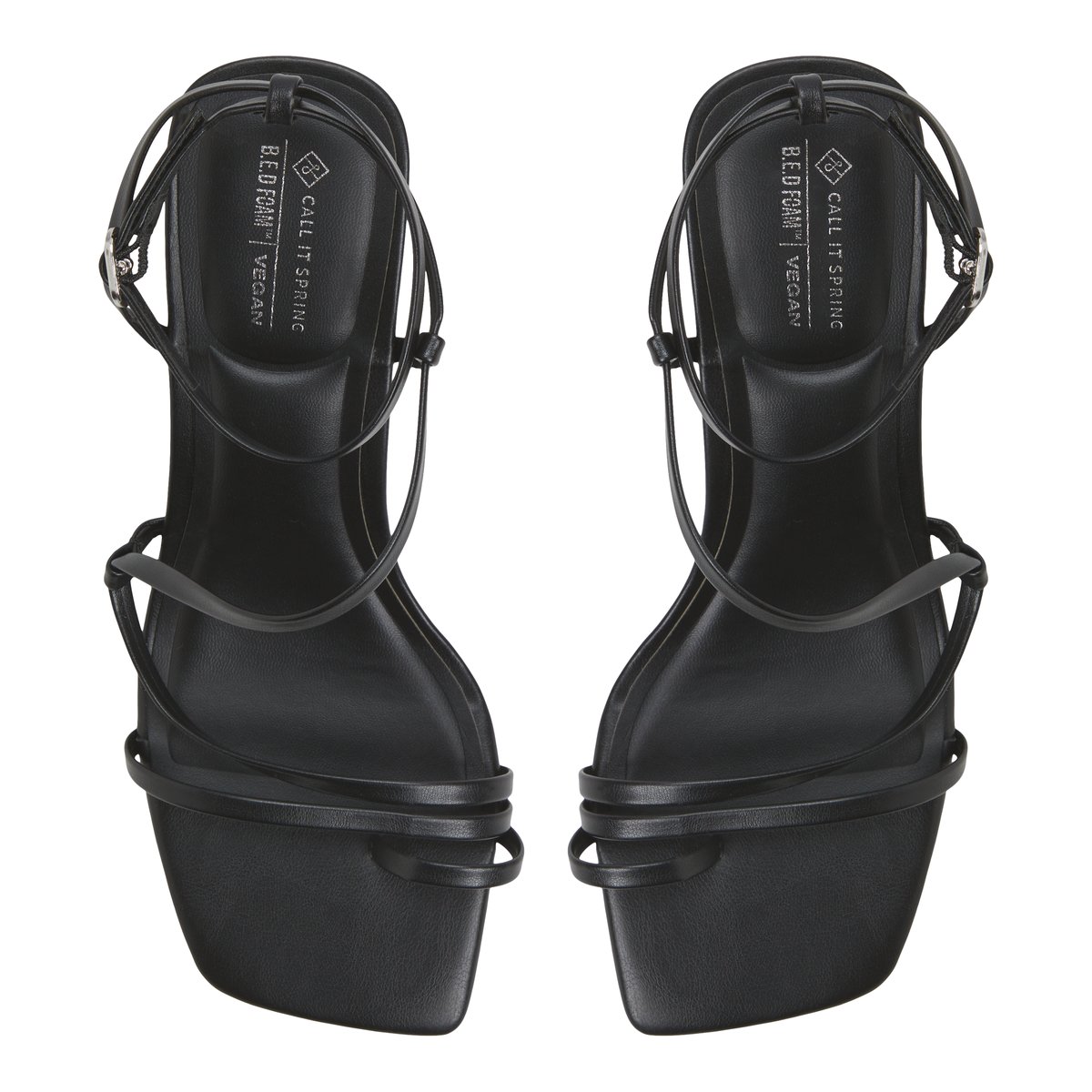 Auguust Black Women's Lace Up Heels Sandals