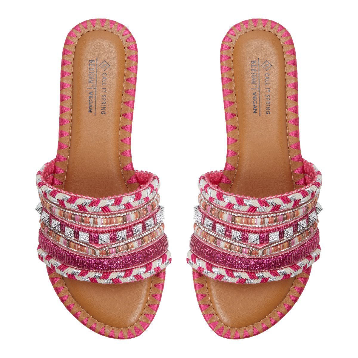 Aziza Bright Pink Women's Slides