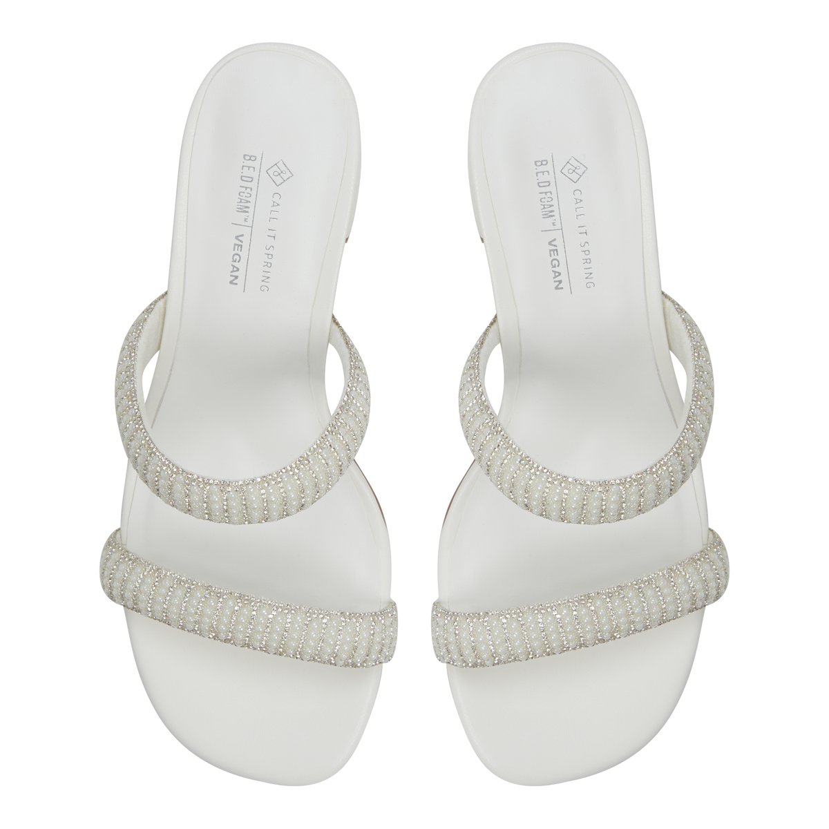 Calianaa White Women's Mules
