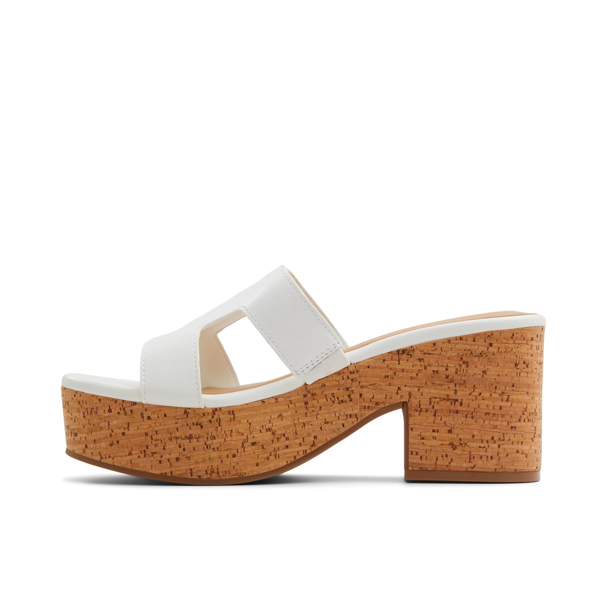 Halerria White Women's Platform Heels