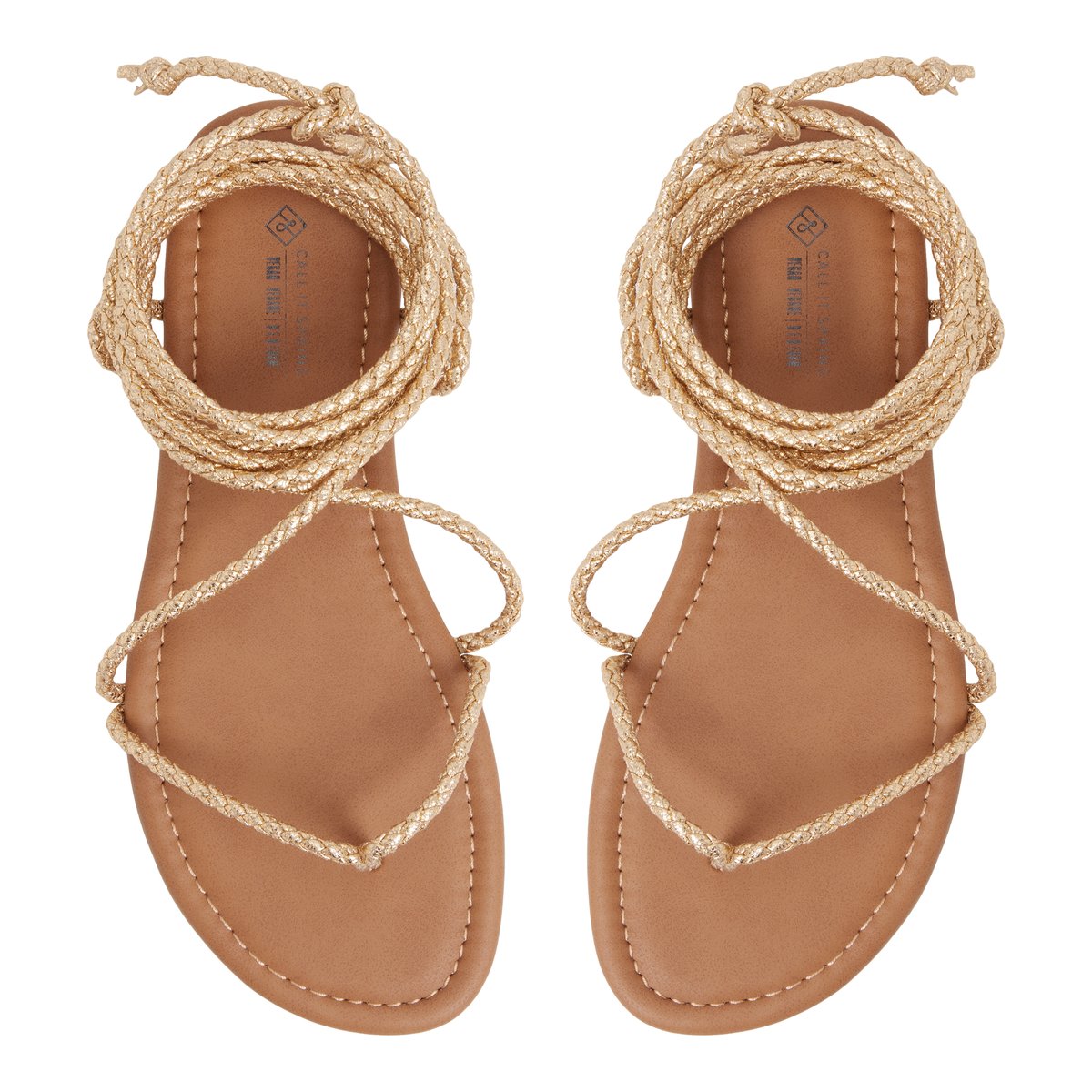 Romiie Gold Women's Flats