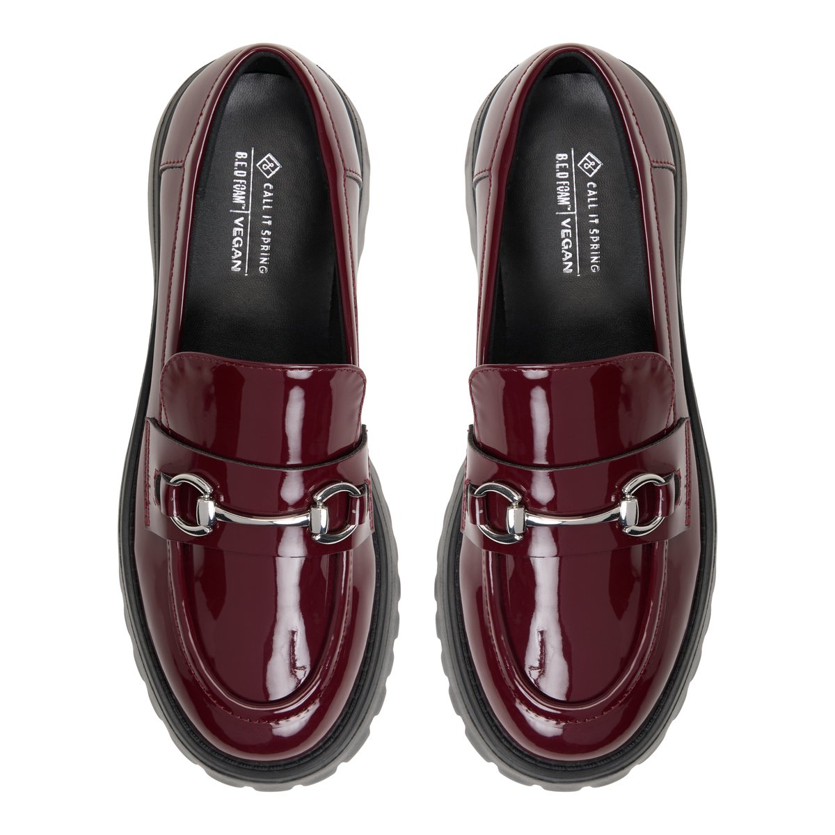 Cluelesss Bordo Synthetic Patent Women's Bordeaux