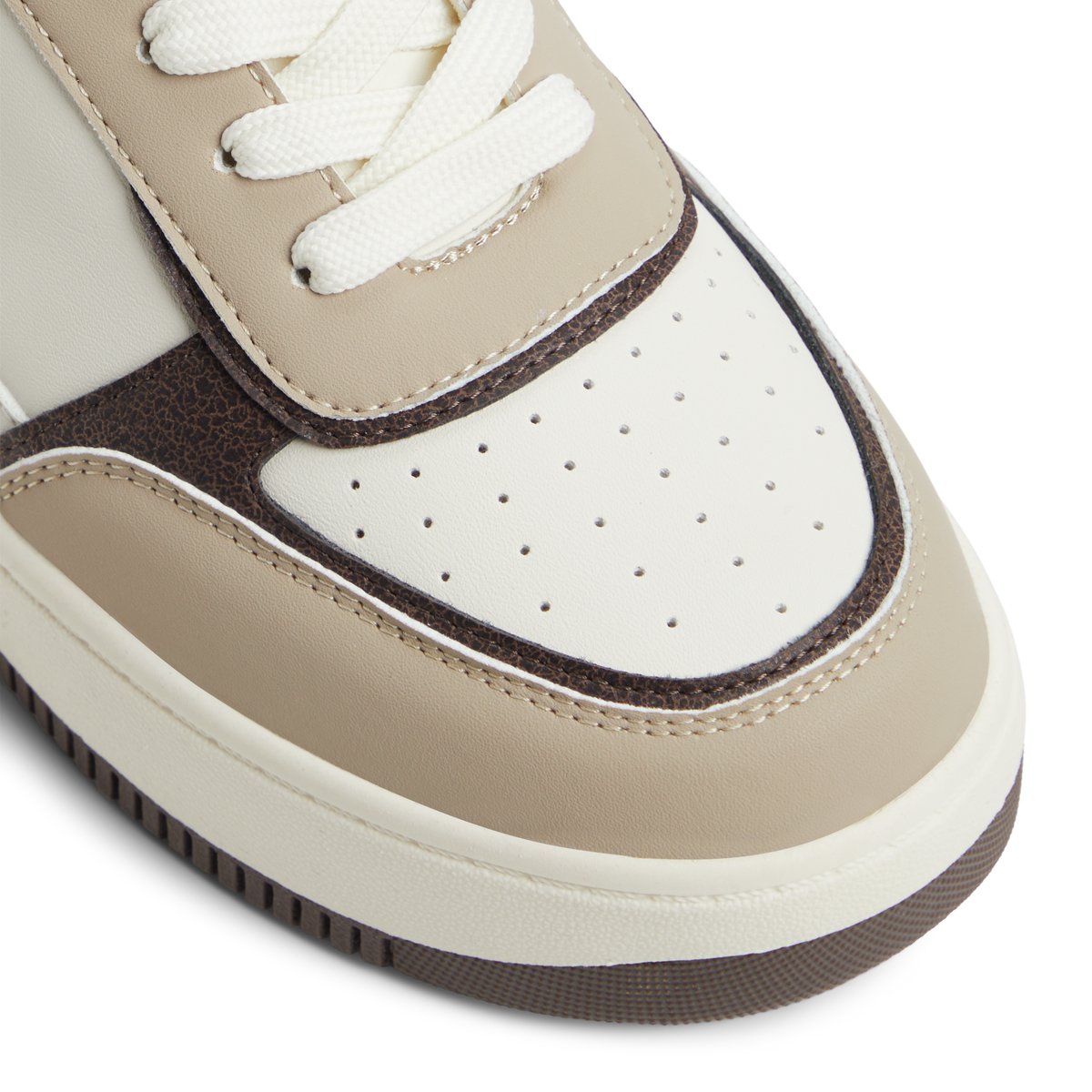 Freshy Brown Overflow Women's White Sneakers