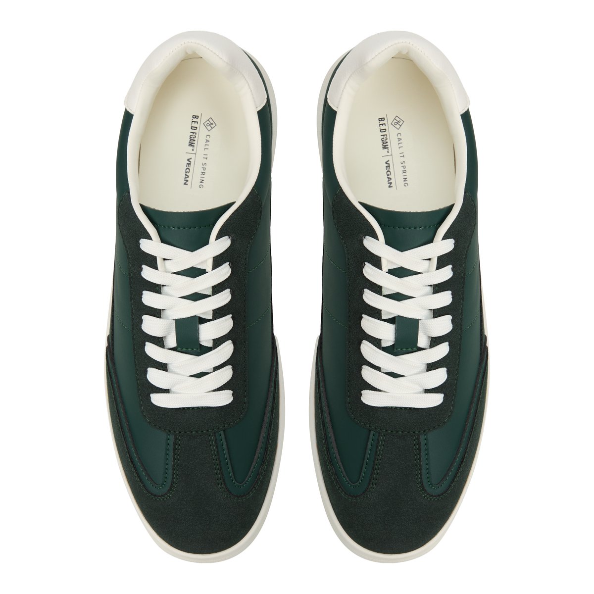 Romarrio Dark Green Men's Retro Sneakers