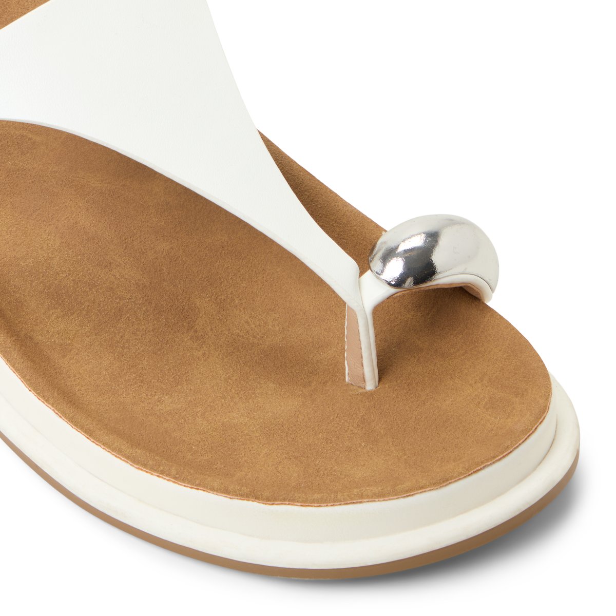 Leonah White Women's Flats