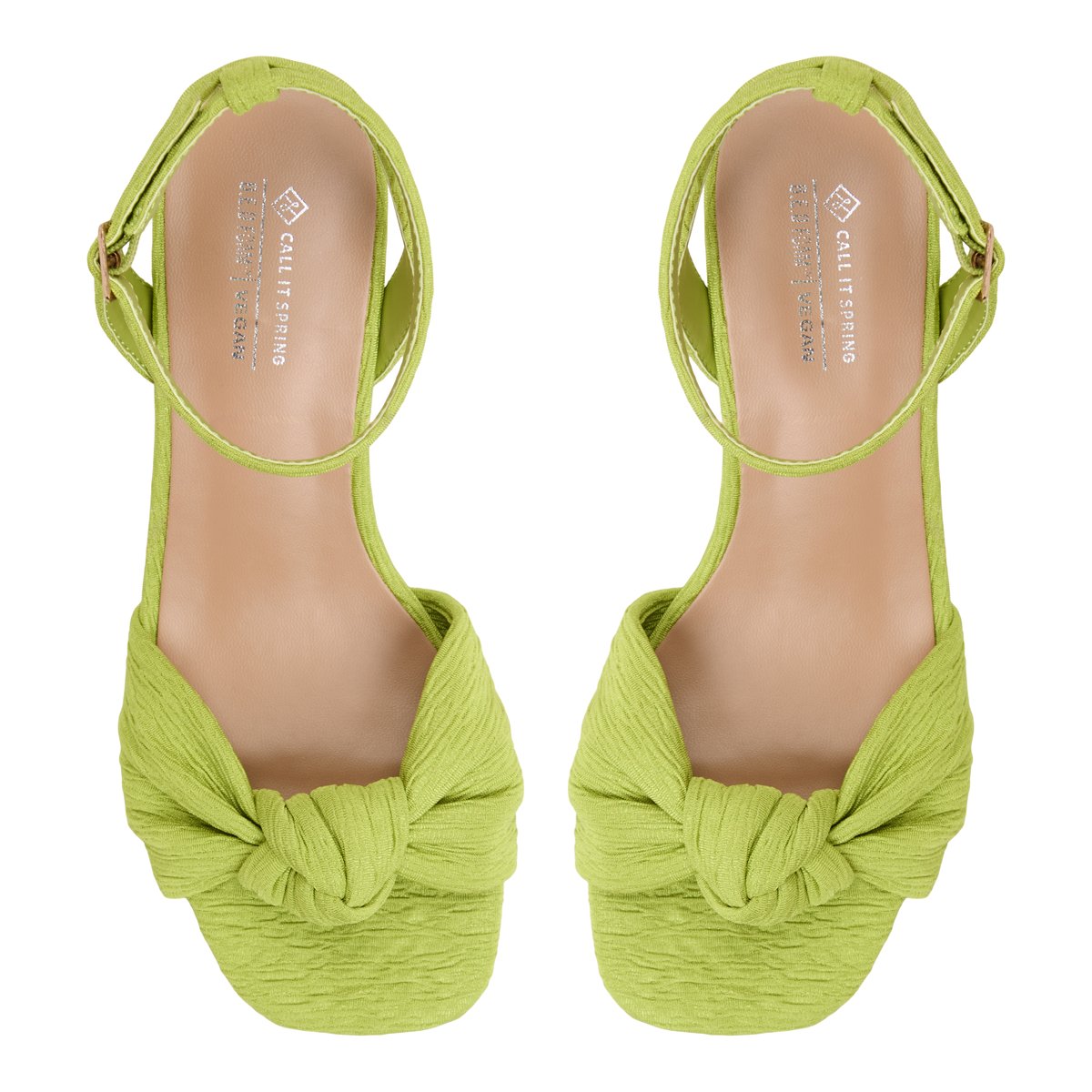 Florrence Bright Green Women's Low-mid Heels