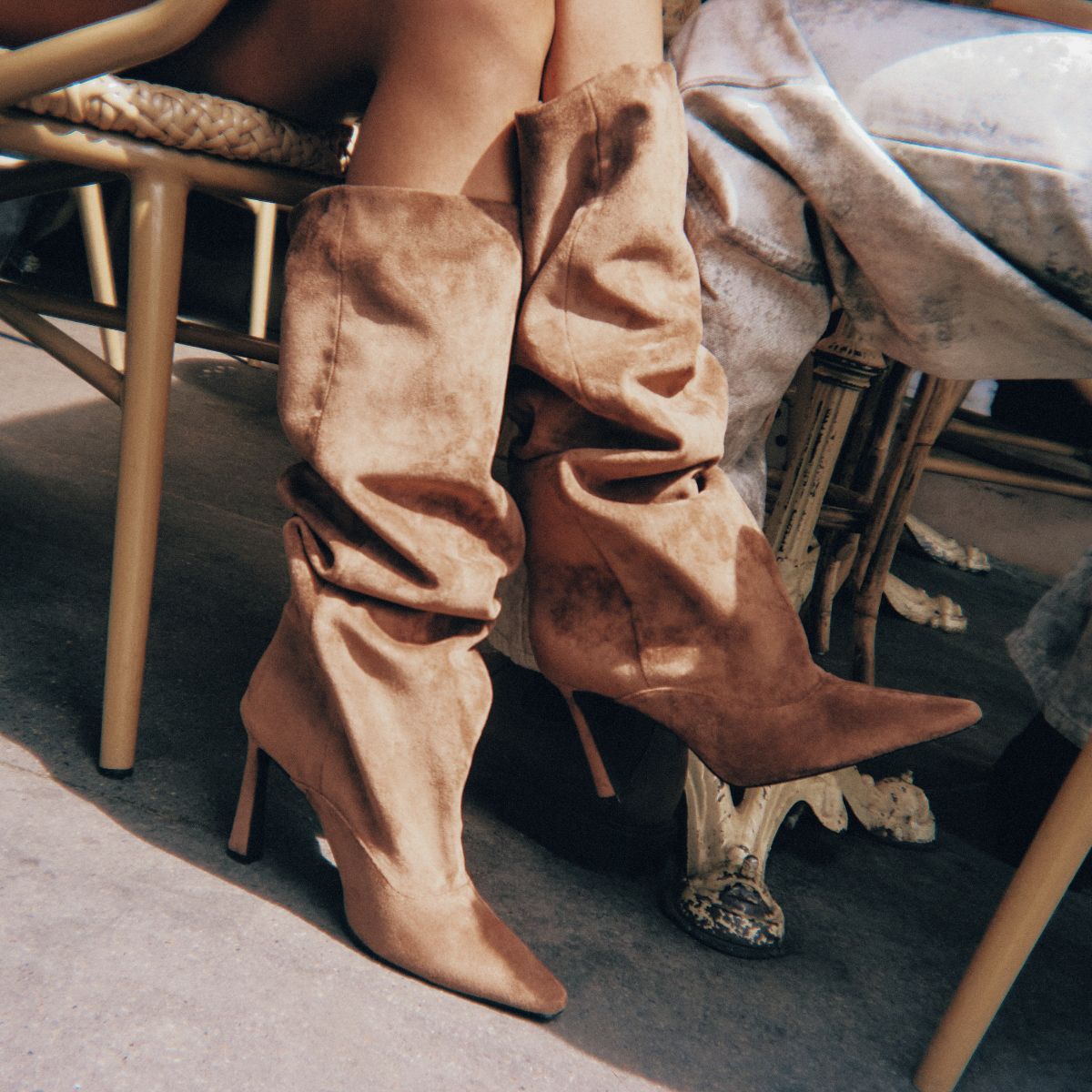 Charrlotte Light Brown Women's Dress Boots