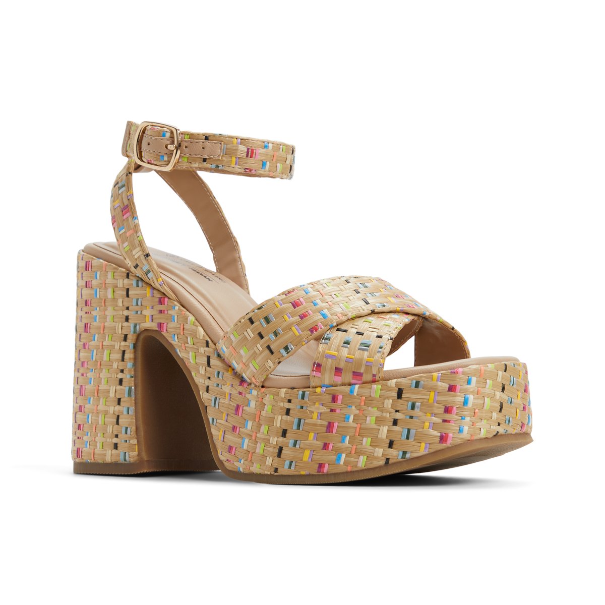 Alanii Multicolor Women's Platform Sandals